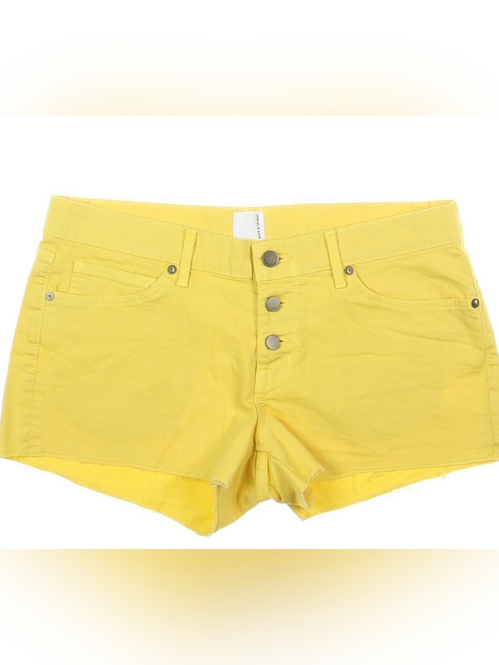 Rich and skinny button up yellow shorts